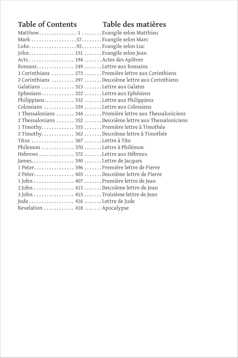 Semeur / NIV French-English Bilingual New Testament by Zondervan