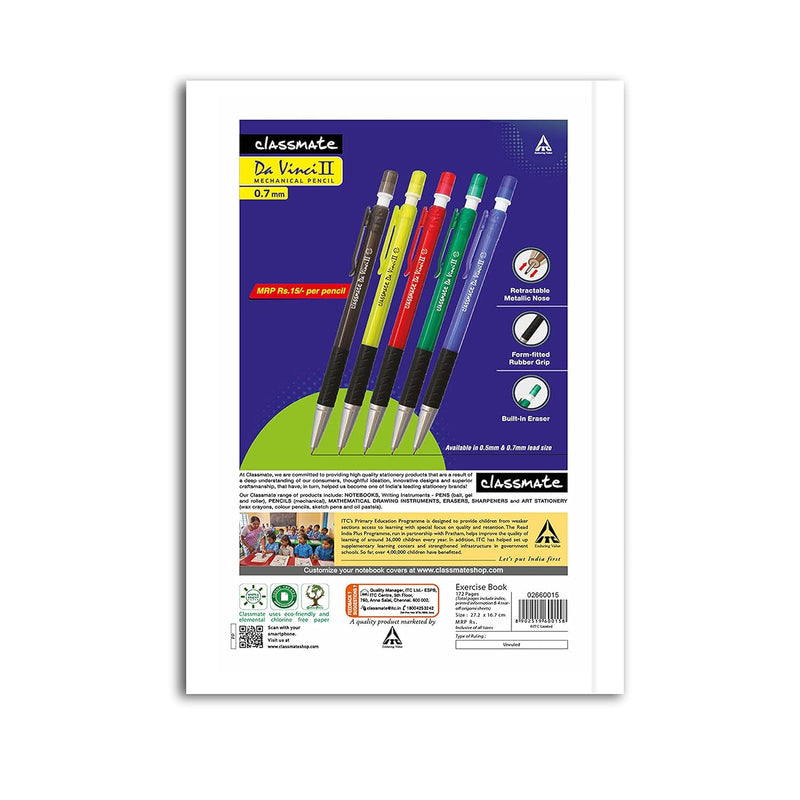 Classmate Origami Longbook - Unruled,272 X 167Mm, 172 Pages, Pack Of 12 Visit the Classmate Store