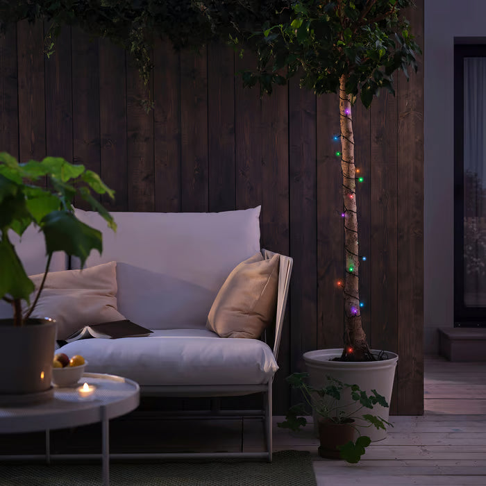 IKEA GETKAL LED lighting chain, adjustable colour battery-operated/outdoor, 4.5 m (177 1/8 ")