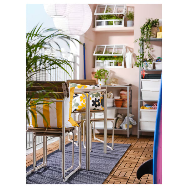 IKEA MORUM Rug flatwoven, in/outdoor, dark grey, 80x200 cm (2 ' 7 "x6 ' 7 ")