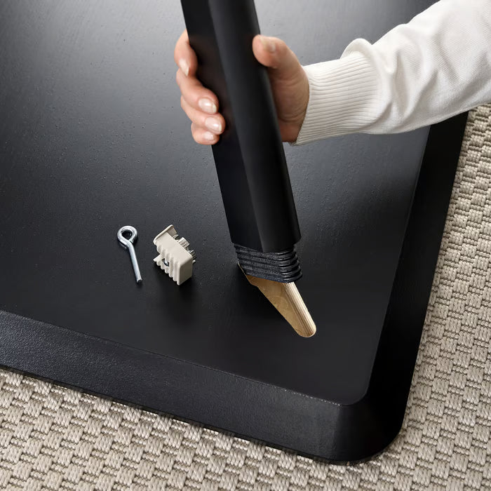 IKEA LISABO Table, black/ash veneer, 200x78 cm (78 3/4x30 3/4 ")