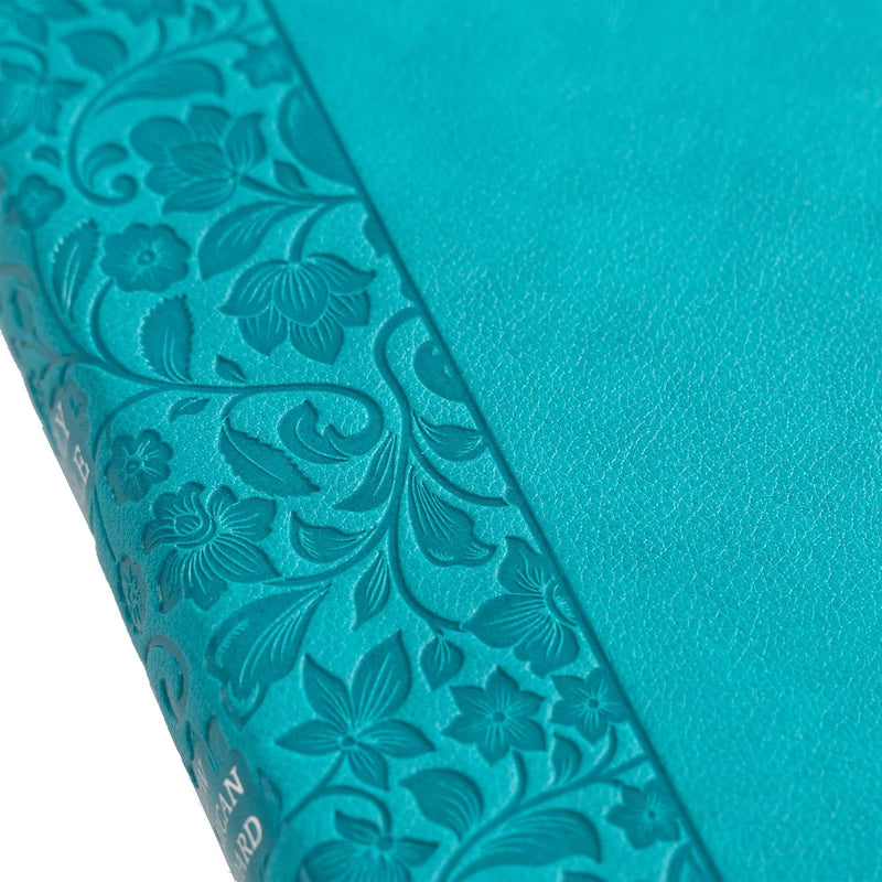 Personal Size Bible, Teal LeatherTouch  by Holman Bible Publishers