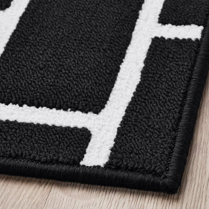 IKEA VANDPLATS Door mat, black/brick pattern, 40x60 cm (1 ' 4 "x2 ' 0 ")