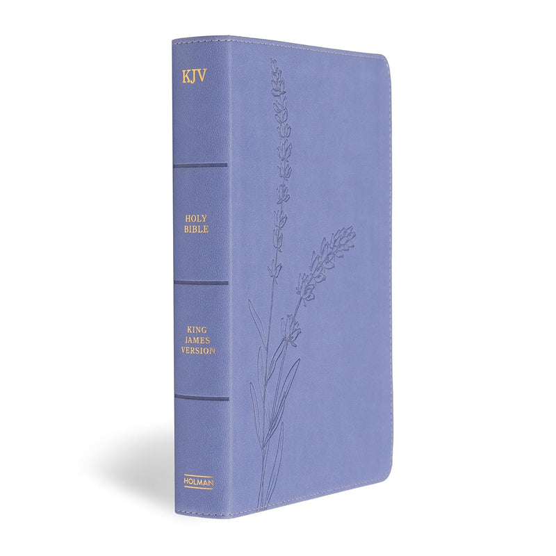 Personal Size Giant Print Bible, Lavender LeatherTouch, Indexed by Holman Bible Publishers