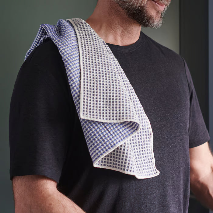 IKEA VÄLVÅRDAD Tea towel, blue/white, 45x60 cm (18x24 ")