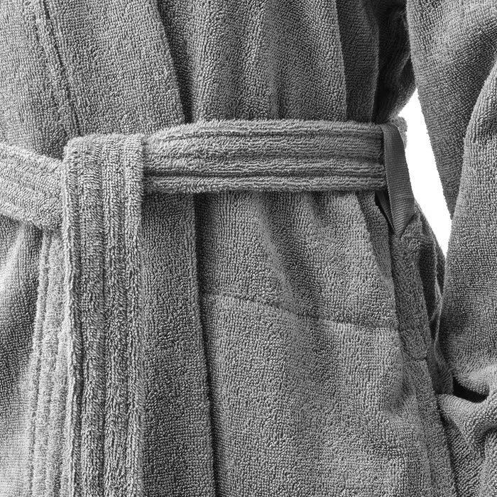 IKEA ROCKAN Bath robe, grey, S/M