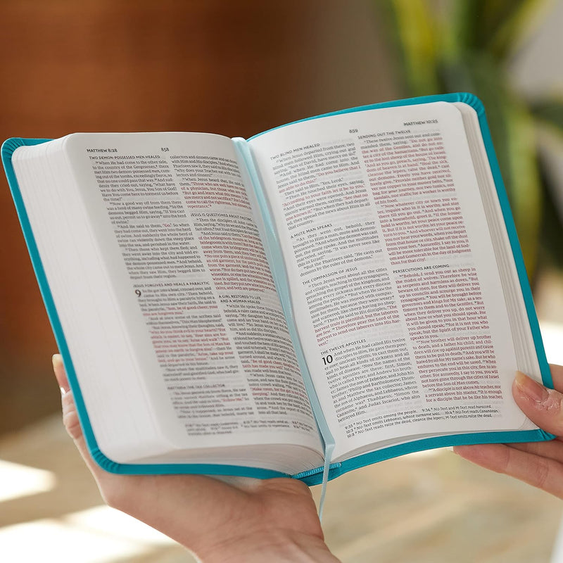 NKJV Value Thinline Bible, Leathersoft Burgundy, Red Letter, Comfort Print by Thomas Nelson