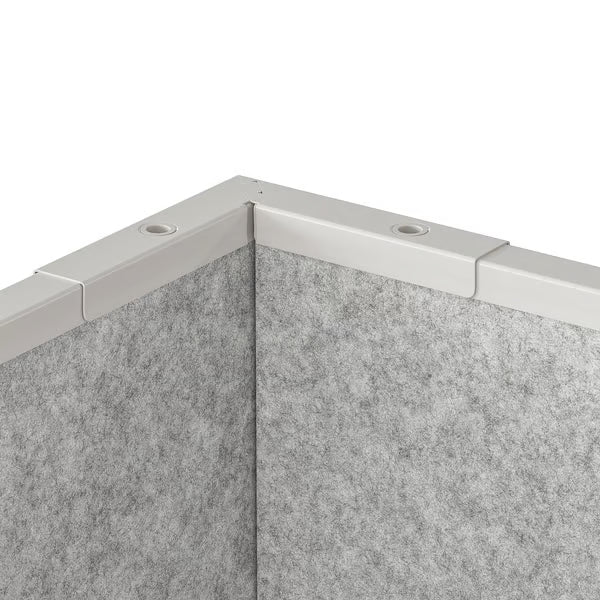 IKEA SIDORNA 3-pc crnr connection fittings set, grey