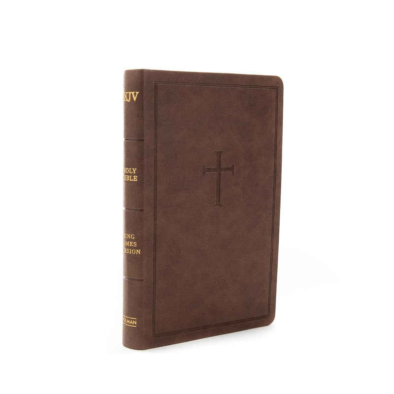 KJV Personal Size Bible, Brown Leathertouch by CSB Bibles by Holman