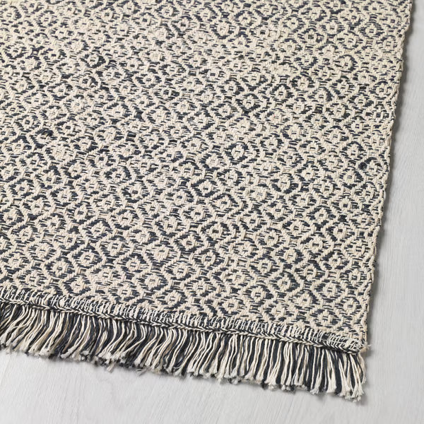 IKEA RÖRKÄR Rug, flatwoven, black/natural, 80x150 cm (31 1/2x59 ")