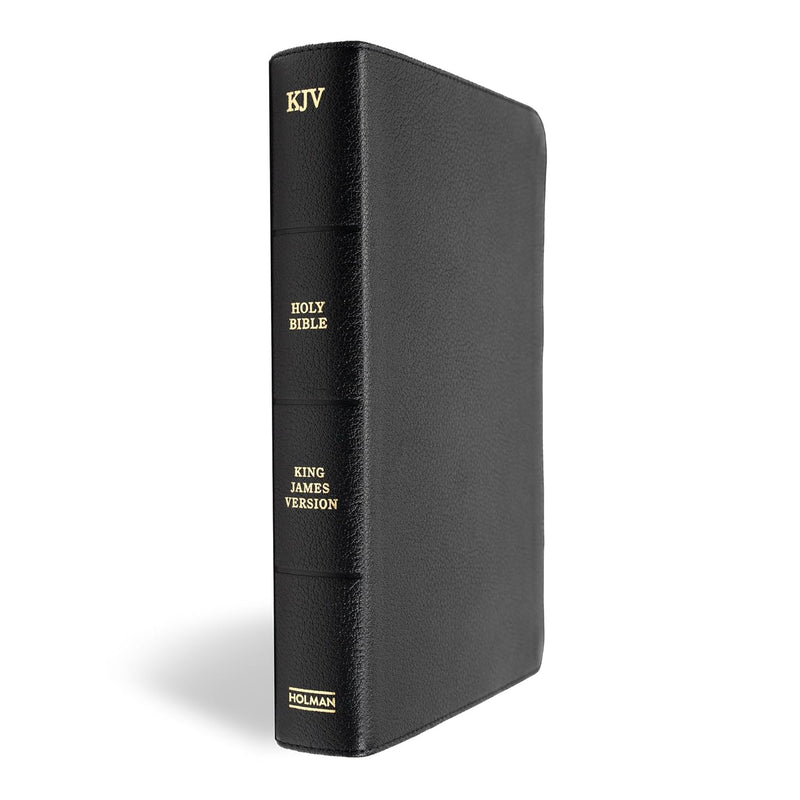 KJV Personal Size Giant Print Bible, Black Genuine Leather by Holman Bible Publishers