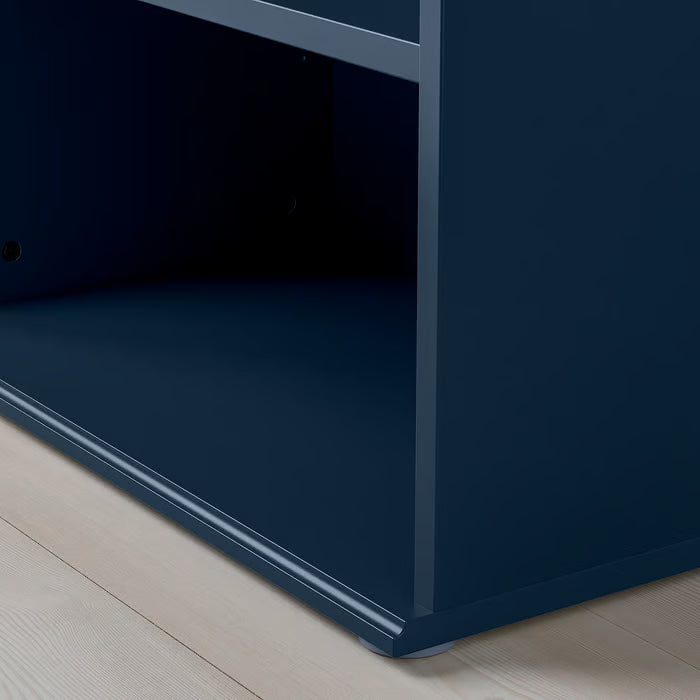 IKEA SKRUVBY Sideboard, black-blue, 120x38x90 cm (47 1/4x14 3/4x35 3/8 ")