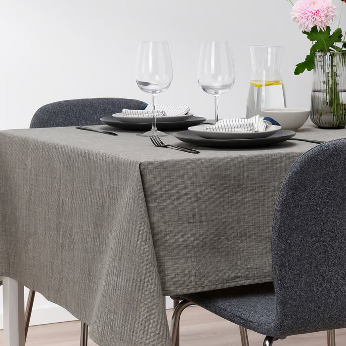 IKEA SVARTSENAP Tablecloth, grey, 145x240 cm (57x94 ")