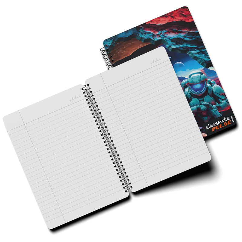 Classmate Pulse 6-Subject Spiral Notebook | Single Line, 300 Pages, 29.7 cm x 21 cm