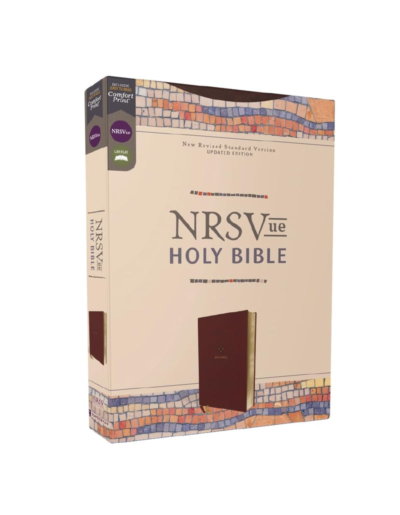 NRSVue, Heilige Bibel, Lederweich, Burgunderrot, Komfortdruck: Neue überarbeitete Standardversion von Zondervan