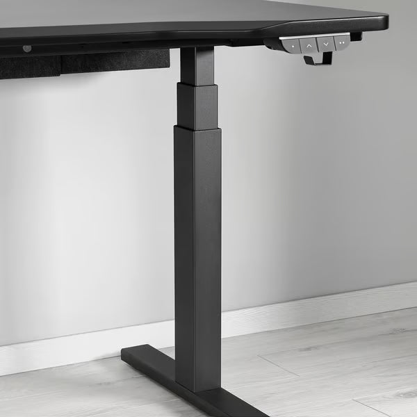 IKEA UTMANING Gaming desk sit/stand, electric/black, 120x80 cm (47 1/4x31 1/2 ")