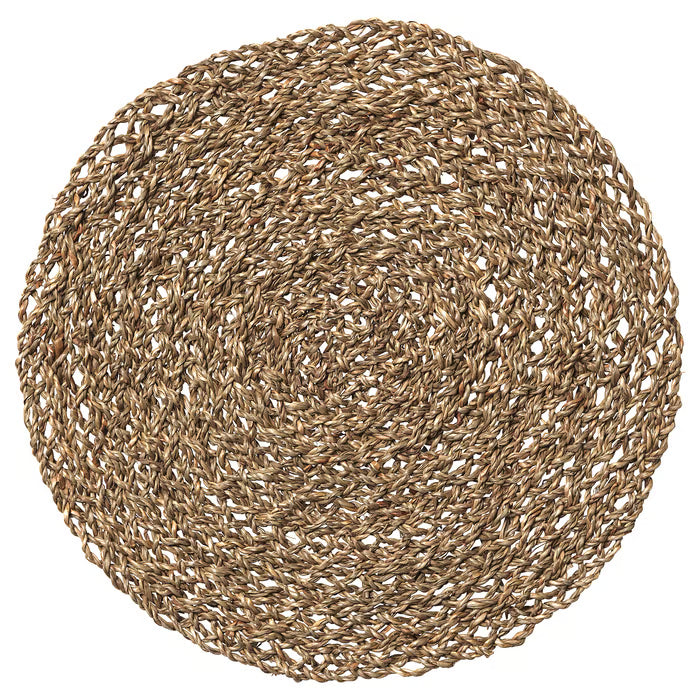 IKEA IHALLIG Place mat, natural/seagrass, 37 cm (15 ")