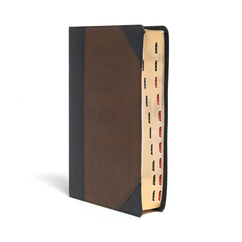 KJV Large Print Personal Size Reference Bible, Brown/Black by Holman Bible