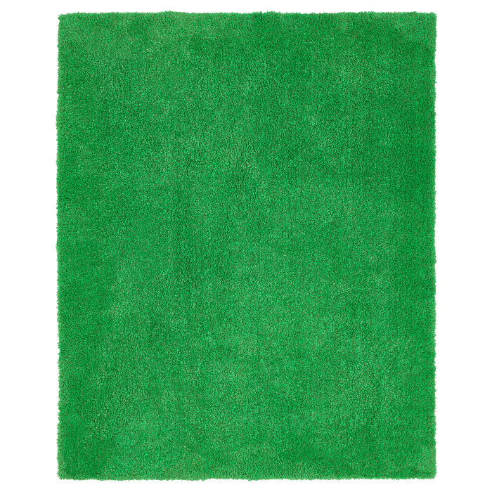 IKEA SKOGSDUVA Rug, high pile, green, 133x160 cm (4 ' 4 "x5 ' 3 ")