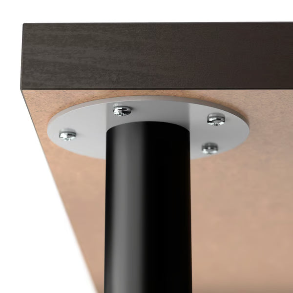 IKEA LAGKAPTEN / OLOV Desk, black-brown/black, 120x60 cm (47 1/4x23 5/8 ")