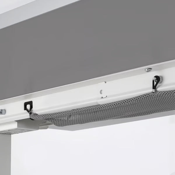 IKEA RODULF Underframe sit/stand f table top, electric/white, 140x80 cm (55 1/8x31 1/2 ")