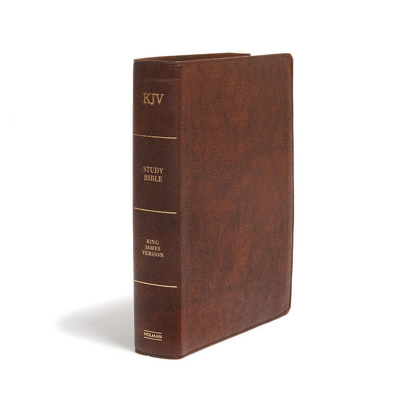 KJV Study Bible, Full-Color, Brown Bonded Leather, Indexed by Holman Bible Publishers
