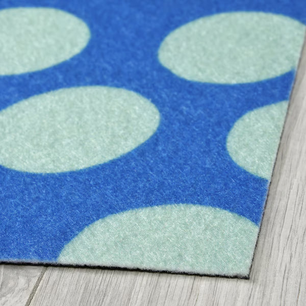 IKEA KÖRFÄLTSPIL Door mat, blue green/circle pattern, 40x60 cm (1 ' 4 "x2 ' 0 ")