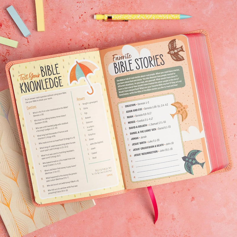 KJV Kinderbibel, Peach Leathertouch von Holman Bible Publishers