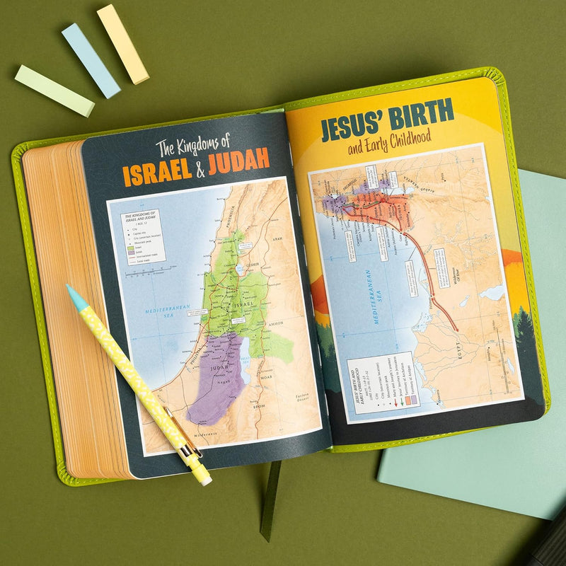 KJV-Kinderbibel, Green Leathertouch von Holman Bible Publishers