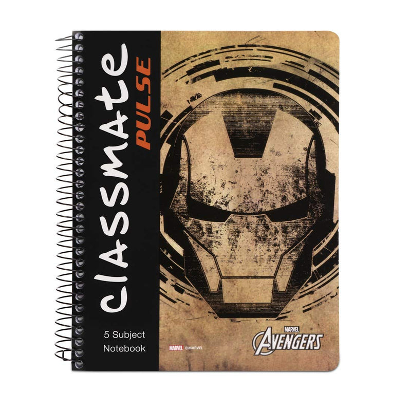 Classmate 2100128 Soft Cover 5 Subject Spiral Binding Notebook