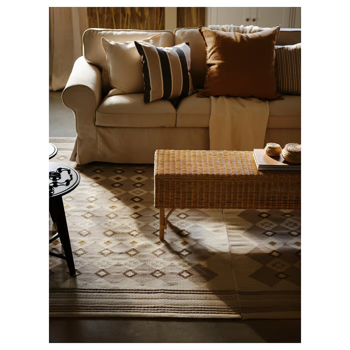 IKEA VÄGNÄT Rug, flatwoven, off-white grey/handmade, 170x240 cm (5 ' 7 "x7 ' 10 ")