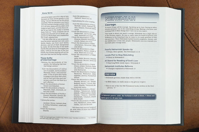 NIV, Teen Study Bible, Hardcover, Navy, Comfort Print by Zondervan