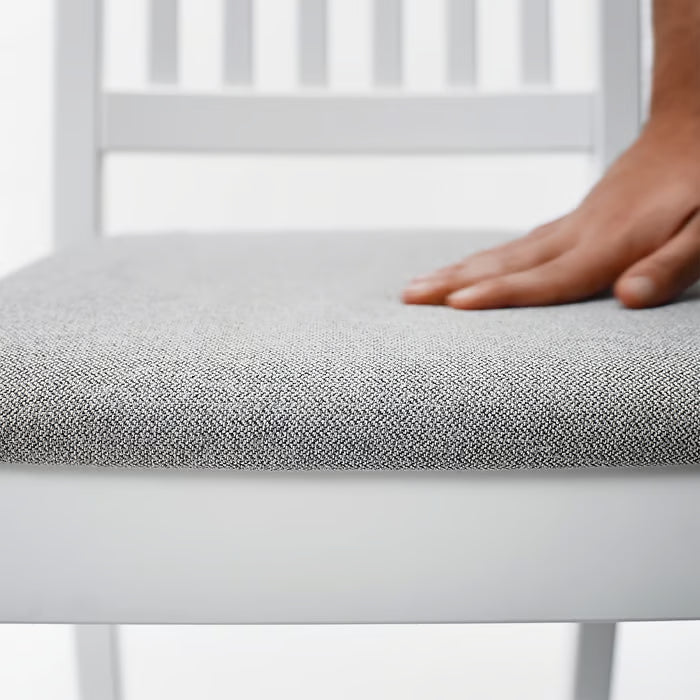 IKEA Näsinge / Näsinge Table and 4 chairs, white/white Tibbleby beige-grey, 130x80 cm (51 1/8x31 1/2 ")