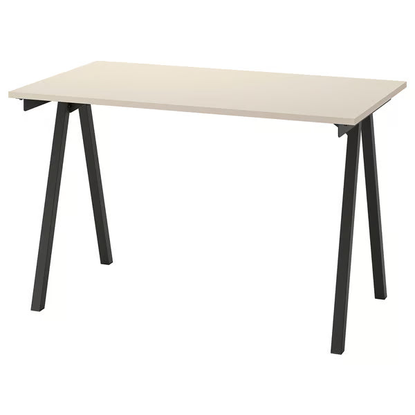 IKEA TROTTEN Underframe for table top, white, 120x60x75 cm (47 1/4x23 5/8x29 1/2 ")