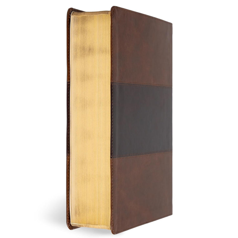 KJV Study Bible, Large Print Edition, Saddle Brown Leathertouch by Holman Bible Publishers