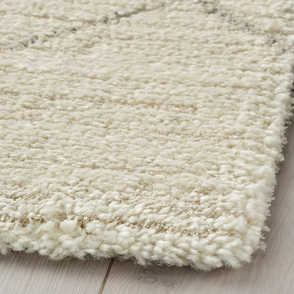 IKEA TVERSTED Rug, low pile, beige, 133x195 cm (4 ' 4 "x6 ' 5 ")