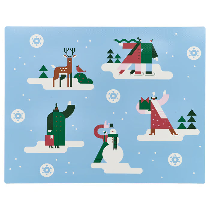 IKEA VINTERFINT Place mat, winter blue, 45x35 cm (17 ¾x13 ¾ ")