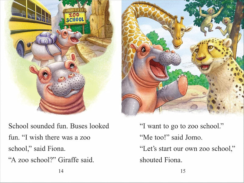 Fiona Goes to School: Level 1 (I Can Read! / A Fiona the Hippo Book) by Donald Wu