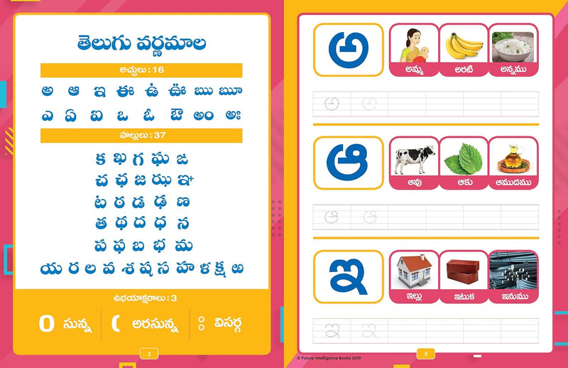 Kinder Series Telugu Guninthalu Books for Kids by Future Intelligence Books