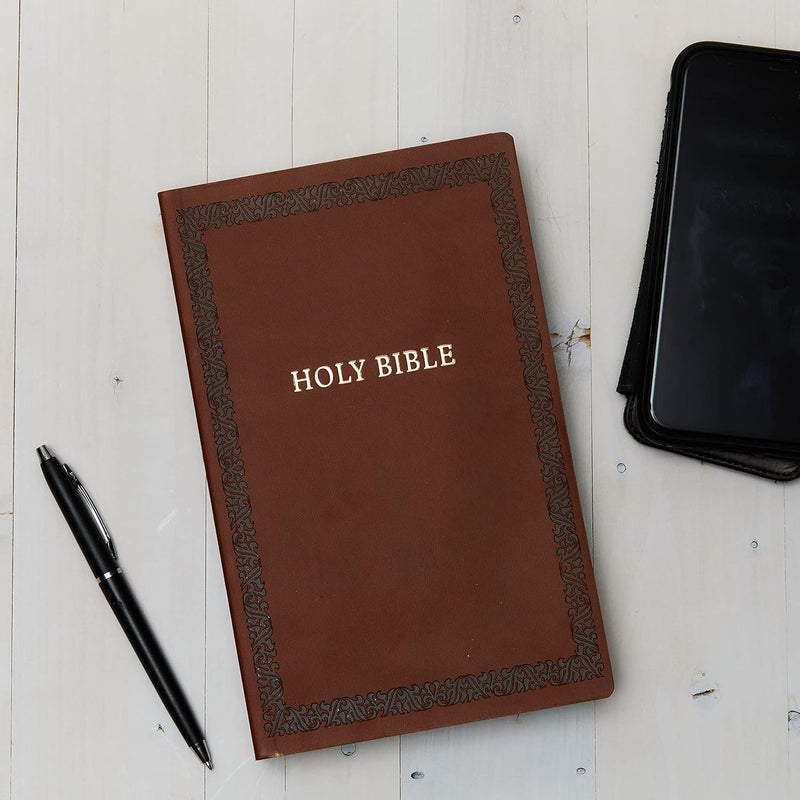 KJV, Holy Bible, Soft Touch Edition, Leathersoft, Brown, Comfort Print by Thomas Nelson Publishers
