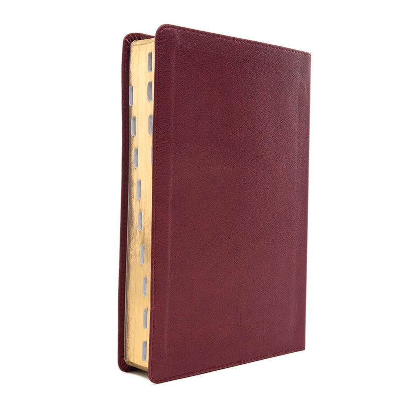 NASB Super Giant Print Reference Bible – Burgundy LeatherTouch, Indexed by Holman Bible Publishers