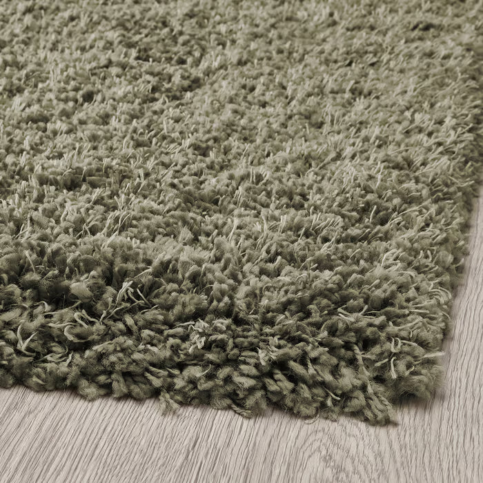 IKEA VOLLERSLEV Rug, high pile, grey-green, 80x150 cm (2 ' 7 "x4 ' 11 ")