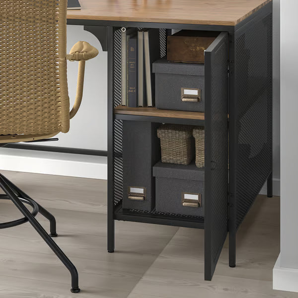 IKEA FJALLBO Desk, black, 140x70 cm (55 1/8x27 1/2 ")