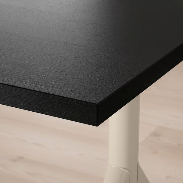 IKEA IDASEN Desk, black/beige, 120x70 cm (47 1/4x27 1/2 ")