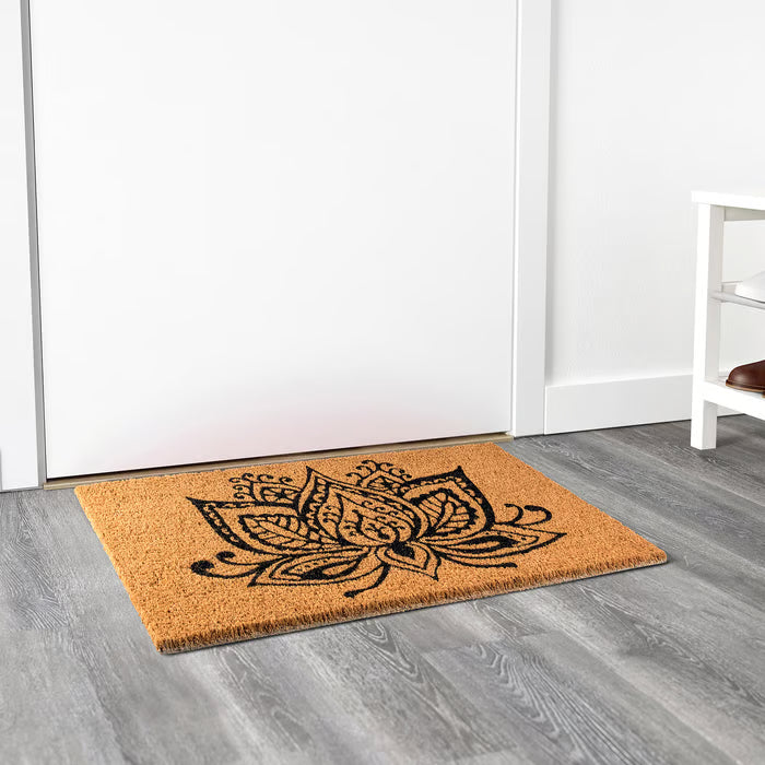 IKEA BJERNEDE Door mat, natural/black, 40x70 cm (1 ' 4 "x2 ' 4 ")