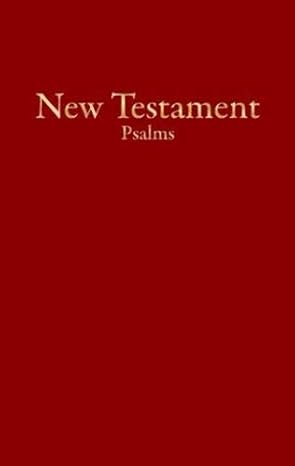 KJV Economy New Testament with Psalms, Burgundy Imitation Leather by Holman Bible Staff
