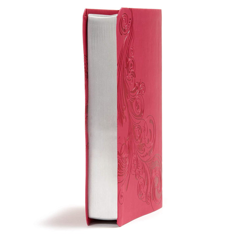 KJV Large Print Personal Size Reference Bible, Pink LeatherTouch by Holman Bible Staff