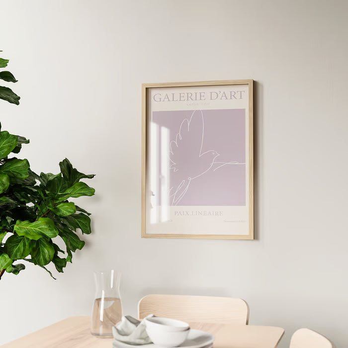 IKEA RÖDALM Frame with poster, Paix Lineaire, 50x70 cm (19 ¾x27 ½ ")