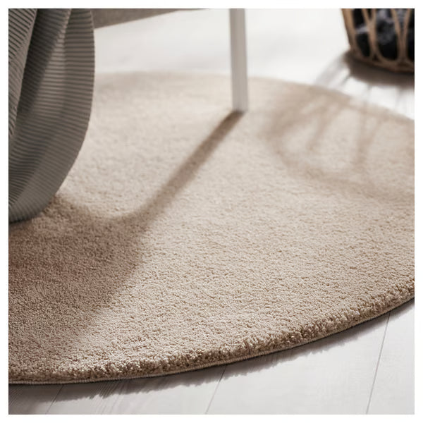 IKEA New STOENSE Rug, low pile, off-white, 130 cm (4 ' 3 ")
