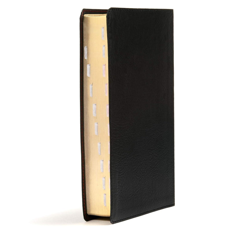 KJV Large Print Personal Size Reference Bible, Black LeatherTouch, Indexed by Holman Bible Staff
